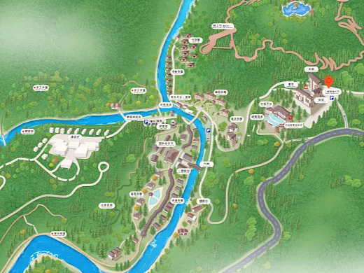 洛浦结合景区手绘地图智慧导览和720全景技术，可以让景区更加“动”起来，为游客提供更加身临其境的导览体验。